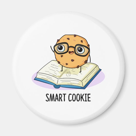 Aimant Smart Cookie Funny Chocolat Chip Cookie Pun (Devant)