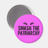 Aimant Smash le féministe patriarcal (Recto/Verso)