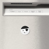 Aimant Smile face pirate Jolly roger magnétique (In Situ (Lave-vaisselle))