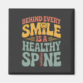 Aimant Smile Healthy Spine Chiropractor Conception de dev (Devant)