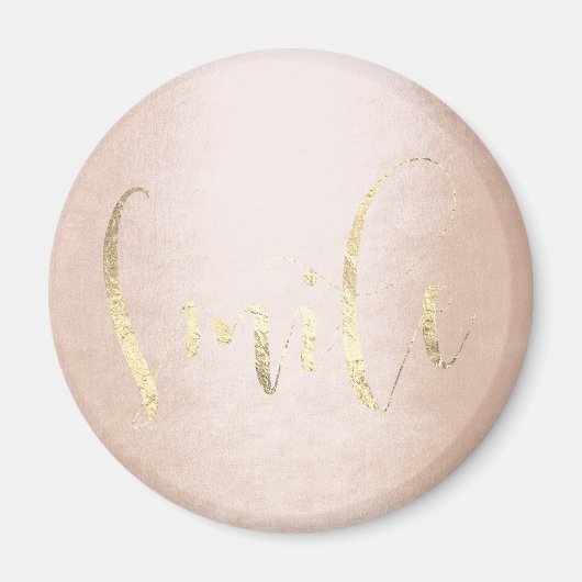 Aimant Smile Rose Gold Foxier rose Blush Encouragement (Devant)