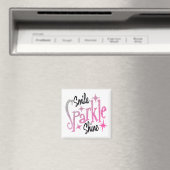 Aimant Smile Sparkle Shine Rose Parties scintillant Motiv (In Situ (Lave-vaisselle))