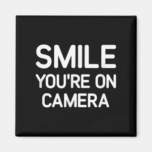 Aimant Smile Vous Sur Caméra, Drôle, Plaisanteries, Sarca