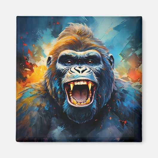 Aimant Smiling gorilla (Devant)