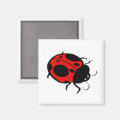 Aimant Smiling Ladybug - (Recto/Verso)