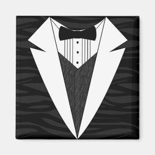 Aimant Smoking noir/blanc