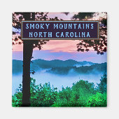 Aimant Smoky Mountains North Carolina Vue Extraordinaire (Devant)