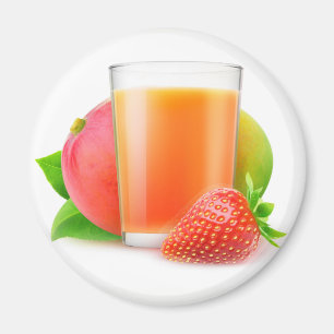 Aimant smoothie à la mangue fraise