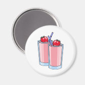 Aimant smoothie aux fraises (Recto/Verso)