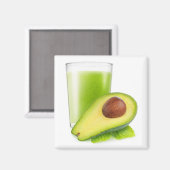 Aimant Smoothie d'Avocado (Recto/Verso)