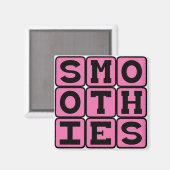 Aimant Smoothies, Boissons de Fruits Sains (Recto/Verso)