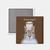 Aimant S'mores avec de mignons écureuils (Recto/Verso)