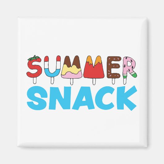 Aimant Snack d'été pour enfants Popsicles (Devant)
