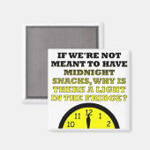 Aimant Snacks de minuit Frigidaire Léger Amant Drôle (Recto/Verso)