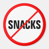 Aimant Snacks interdits ! (Devant)