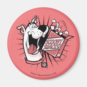 Aimant Snacks Scooby Doo demi-teinte Scooby