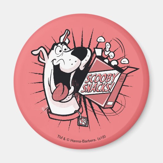 Aimant Snacks Scooby Doo demi-teinte Scooby (Devant)