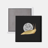 Aimant Snail Disco Ball Funny Crystal Shell Amoureux des (Recto/Verso)