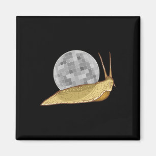 Aimant Snail Disco Ball Funny Crystal Shell Amoureux des