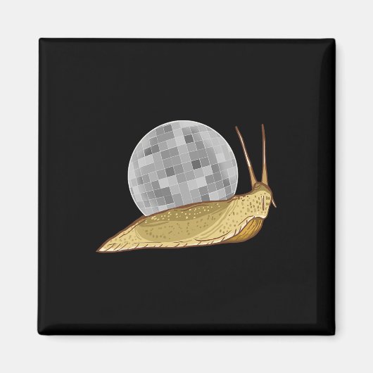 Aimant Snail Disco Ball Funny Crystal Shell Amoureux des (Devant)