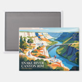 Aimant Snake River Canyon Rim Idaho (Recto/Verso)