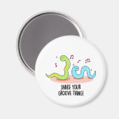 Aimant Snake Your Groove Thé Amusant Disco Pun (Recto/Verso)