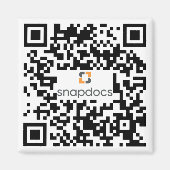 Aimant snapdocs qr-code (Devant)