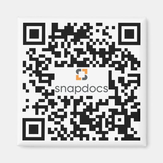 Aimant snapdocs qr-code (Devant)