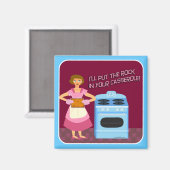 Aimant Snarky Casserole Femme de ménage (Recto/Verso)