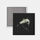 Aimant Snook robalo sergent poisson linesider seifffish (Recto/Verso)