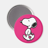 Aimant Snoopy Black & Magenta (Recto/Verso)
