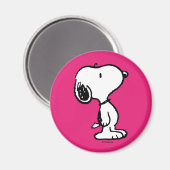 Aimant Snoopy Black & Magenta (Recto/Verso)