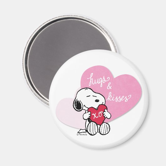 Aimant Snoopy Hugs & Kisses (Recto/Verso)