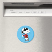 Aimant Snoopy "Joe Cool" debout (In Situ (Lave-vaisselle))