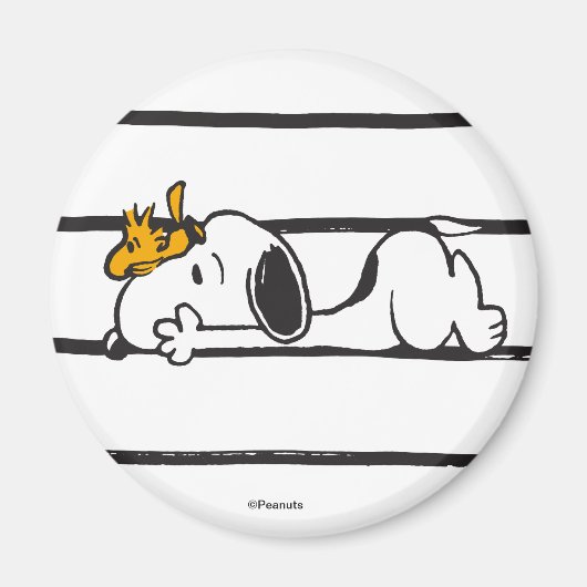 Aimant Snoopy & Woodstock | Smile Giggle Laugh (Devant)