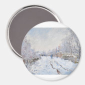 Aimant Snow at Argenteuil par Claude Monet (Recto/Verso)