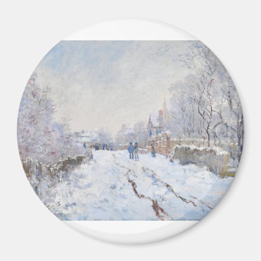 Aimant Snow at Argenteuil par Claude Monet (Devant)