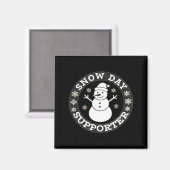 Aimant Snow Day Suprter Fun Winter Snowflake Teacher Stud (Recto/Verso)