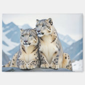 Aimant Snow Leopard Animal Nature Animale Affection Faune (Recto)