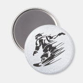Aimant snowboard (Recto/Verso)