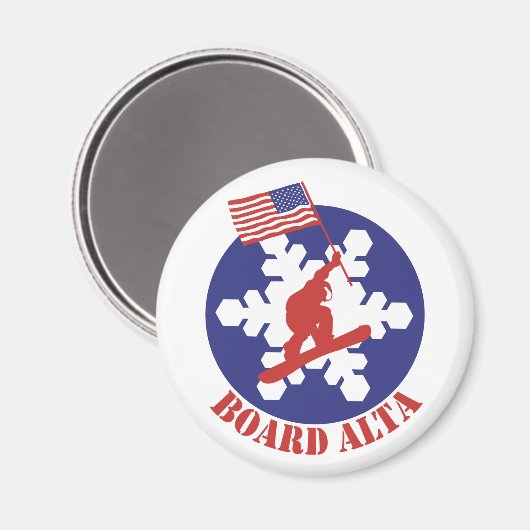 Aimant Snowboard Alta (Recto/Verso)