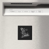 Aimant Snowboard coloré Snowboard Snowboard 29 (In Situ (Lave-vaisselle))