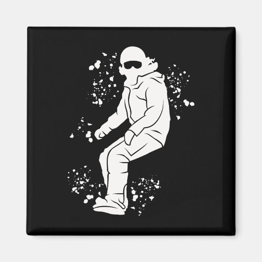 Aimant Snowboard coloré Snowboard Snowboard 3 (Devant)