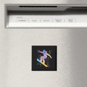 Aimant Snowboard Colorful Snowboard Snowboard &# ; (In Situ (Lave-vaisselle))
