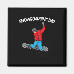 Aimant Snowboard cool Pour Papa Papa Papa Snowboard Snow