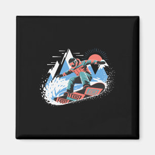 Aimant Snowboard Master Les Pistes Snowboard Snowboa