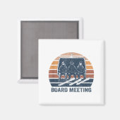 Aimant Snowboard Meeting Snowboarding Vacation Skiing (Recto/Verso)