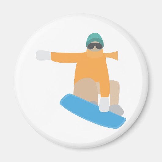 Aimant Snowboarder (Devant)