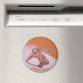 Aimant Snowboarder déchiquetant un peu de pow (In Situ (Lave-vaisselle))