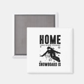 Aimant Snowboarders (Recto/Verso)